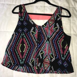 Fun and colorful crop top